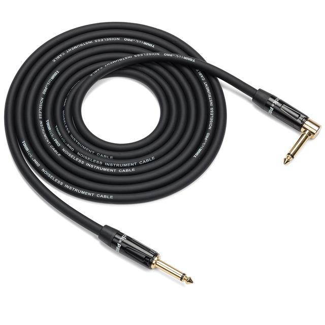 Samson Tourtek Pro 10' Instrument Cable, Standard 1/4" Straight-Right Angle