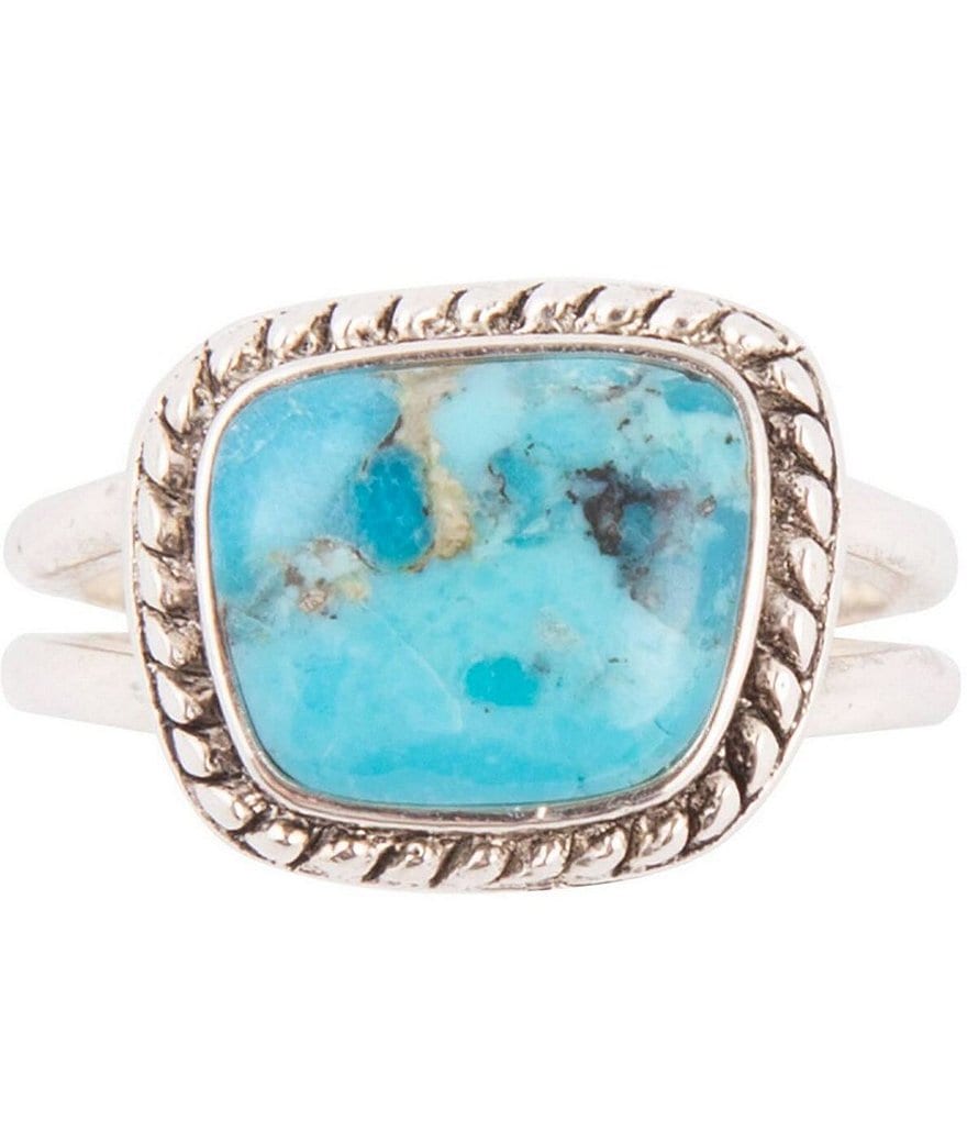 Barse Sterling Silver and Genuine Turquoise Ring