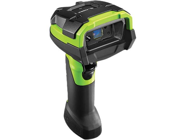 Zebra DS3608-ER Corded Ultra Rugged 1D/2D Barcode Scanner, Extended Range, Vibration Motor, TAA Compliant, Industrial Green - DS3608-ER20CC3VTNA (Scanner Only)