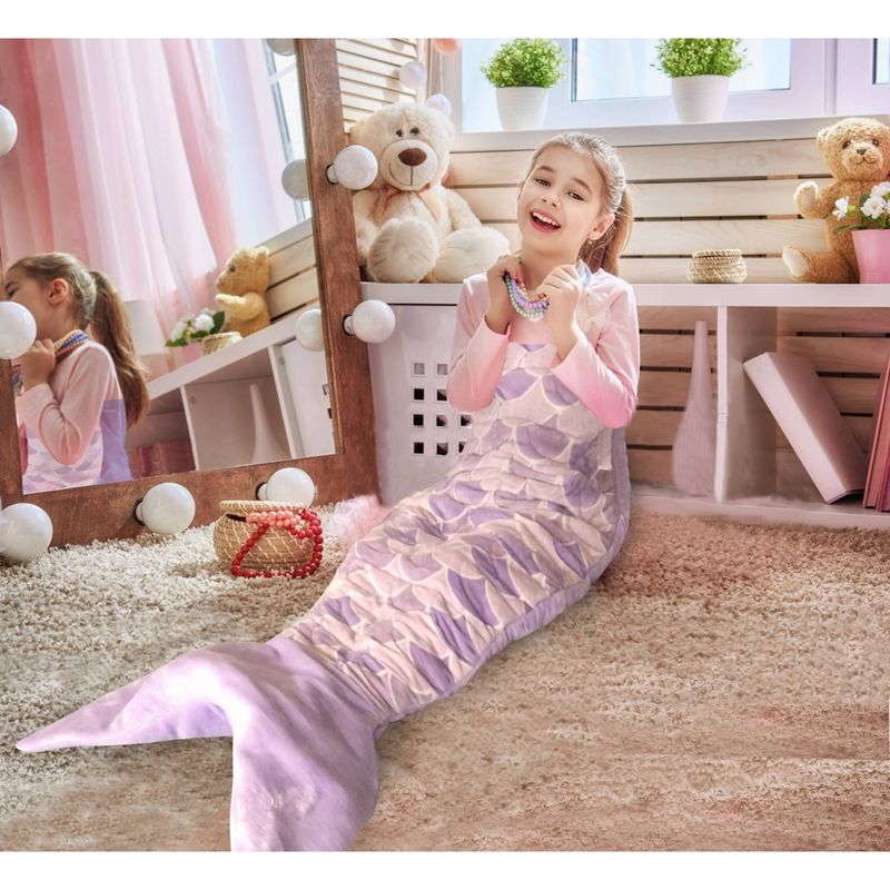 Mermaid Weighted Blanket Purple - Dream Theory