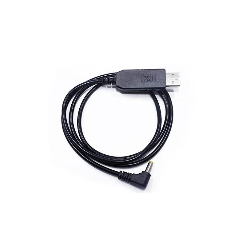 2.5mm USB Charger Cable with Indicator Light for  UV-5R UV-82 3800mAh Battery UV-S9/9S Two Way Radio
