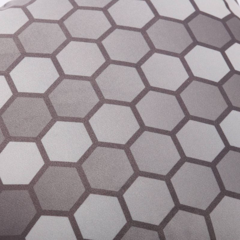 18"x18" Geometric Square Throw Pillow Gray - Sure Fit