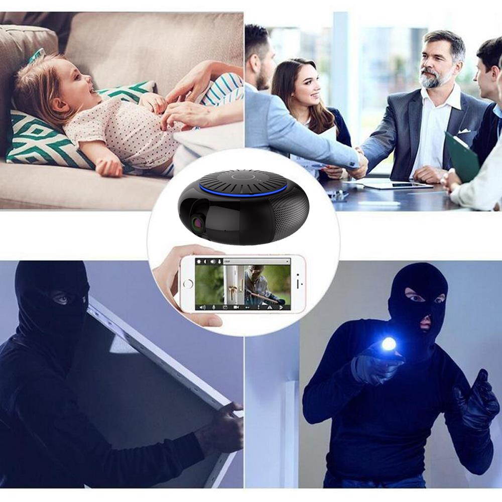 IP Camera WiFi Bluetooth 1080P Speaker Network Video Recorder Micro USB 2-way