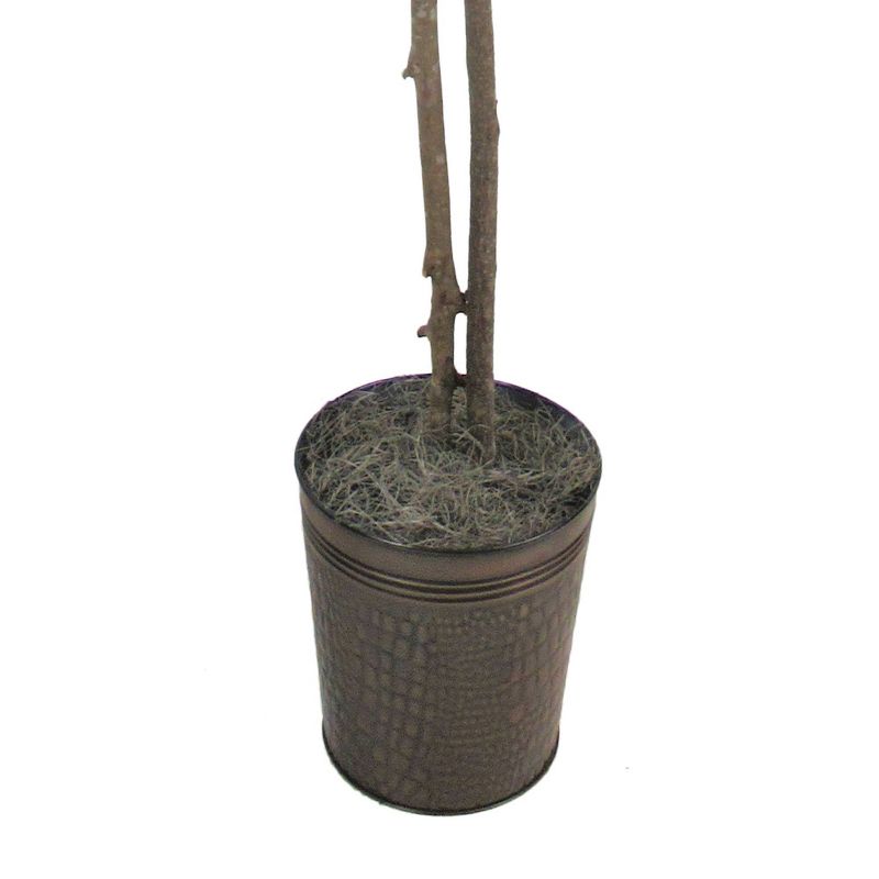 6' Artificial Ficus Tree in Metal Container Green - LCG