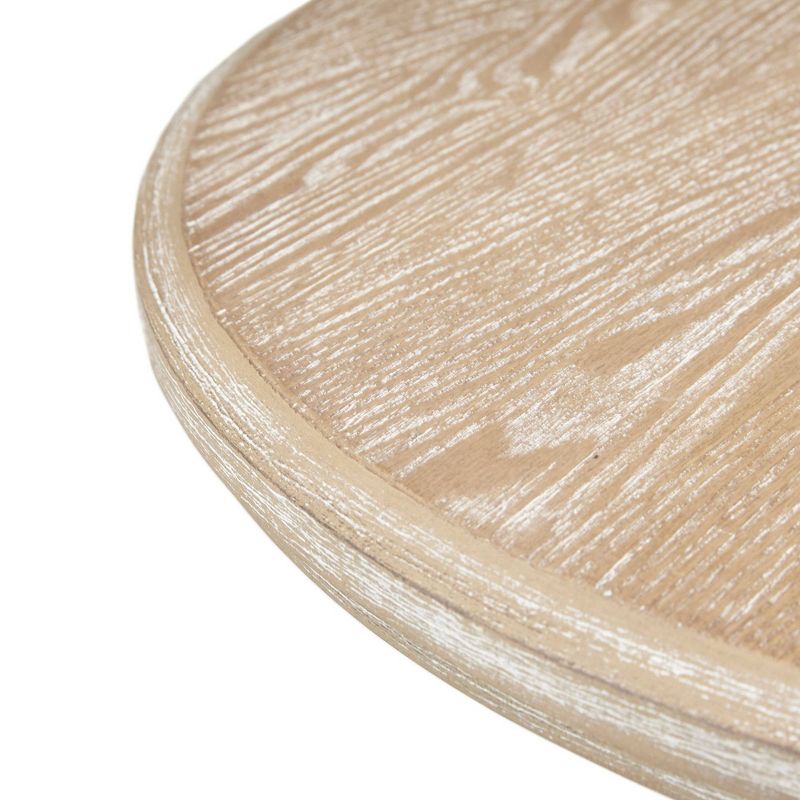 Fatima Round Accent Table Wheat