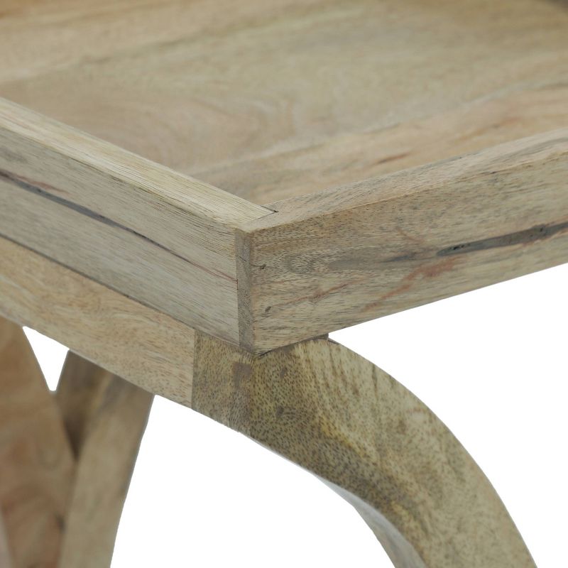 Meagher Rustic Handcrafted Mango Wood Side Table Natural - Christopher Knight Home