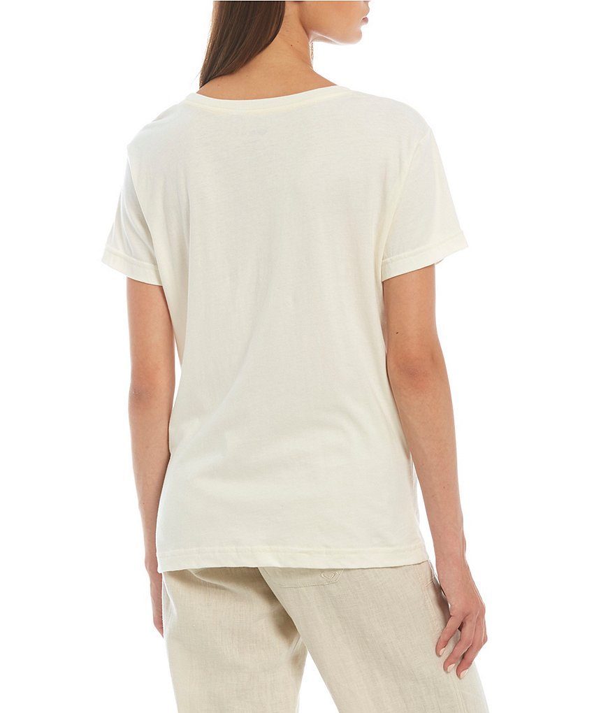 Roxy Tropical-Stripe Short-Sleeve Tee