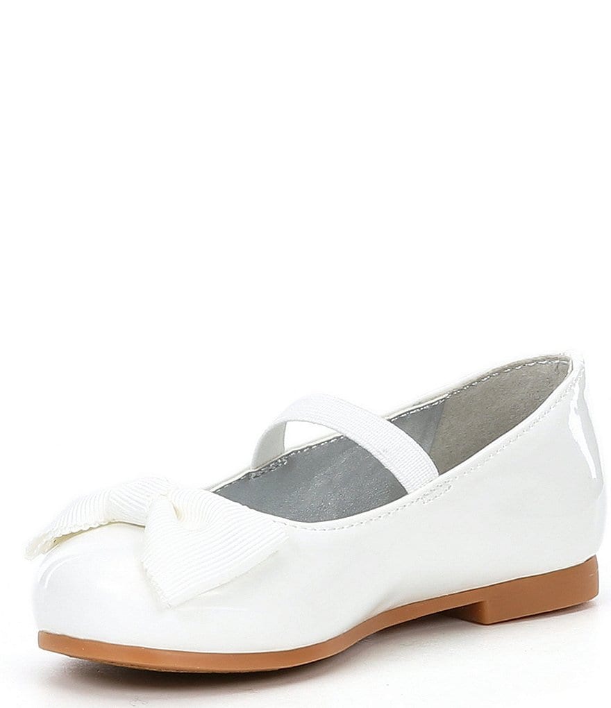 Copper Key Joyyful-T Patent Bow Ballet Flats (Toddler)