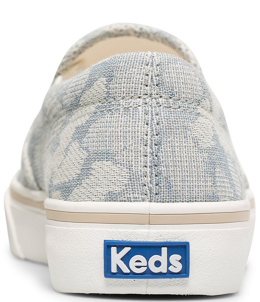 Keds Jump Kick Leopard Chambray Slip-On Sneakers