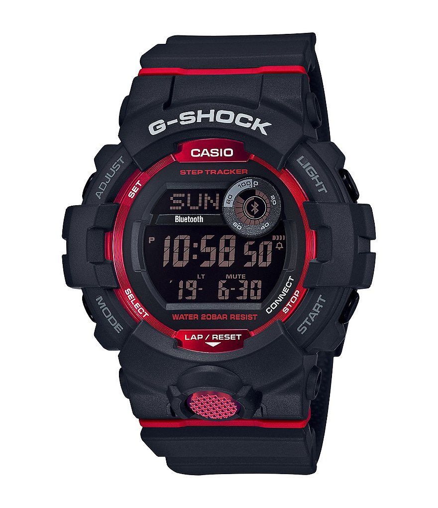 G-Shock Digital Black & Red Shock Resistant Watch