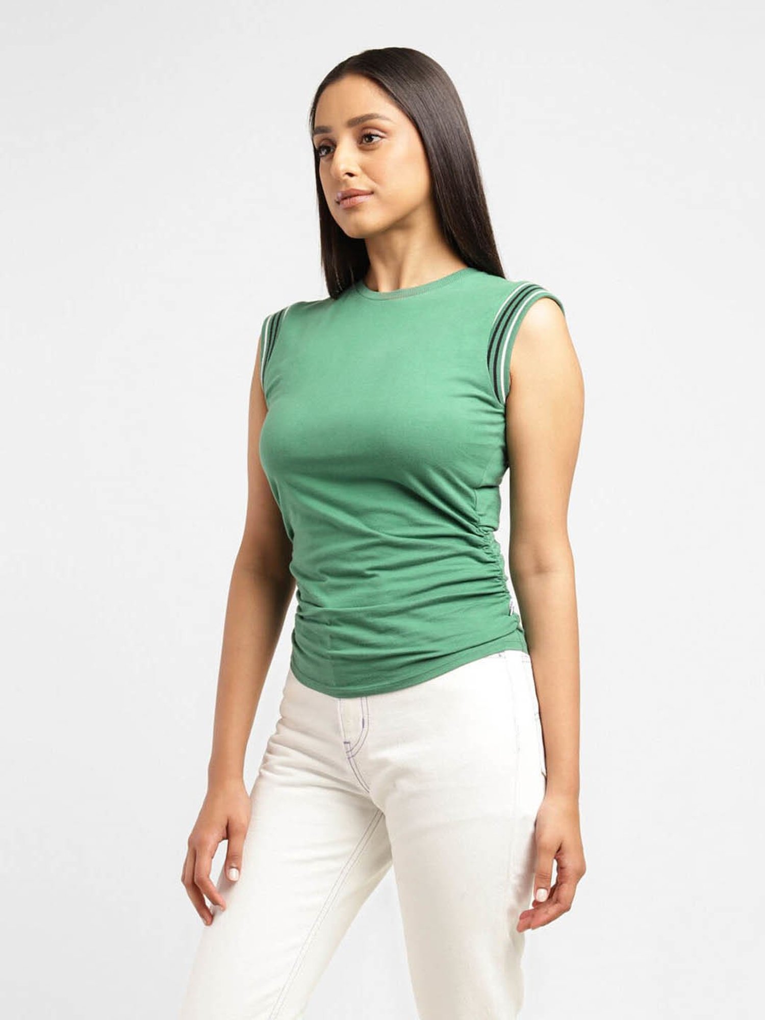Levi's Pine Green Cotton Top