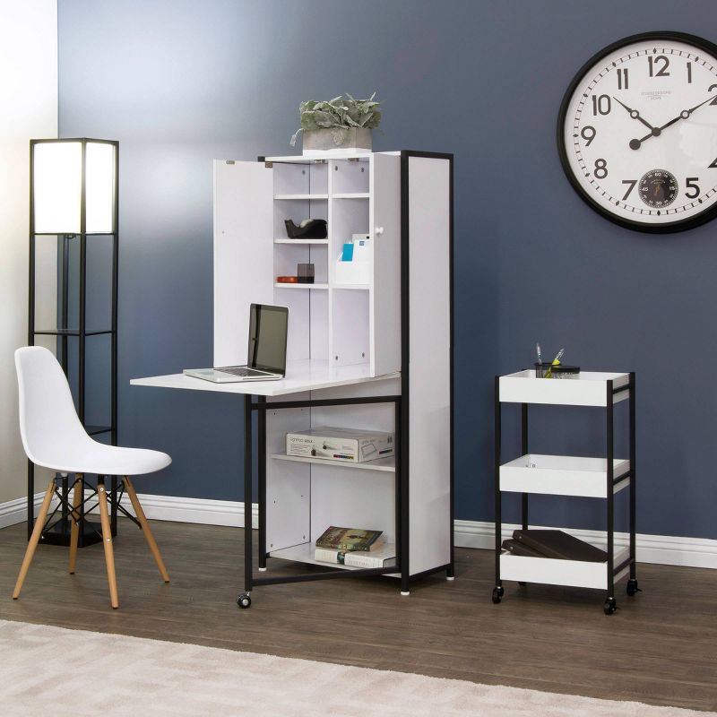 Craft Armoire Charcoal/White - Sew Ready