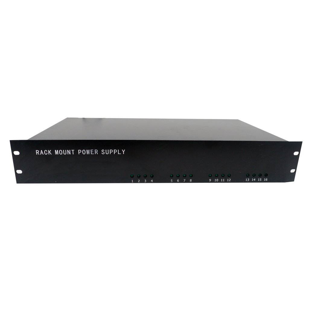 Rack Mount Power Supply 16 Channel 12V DC CCTV 13Amps Output 16ch Security Camera