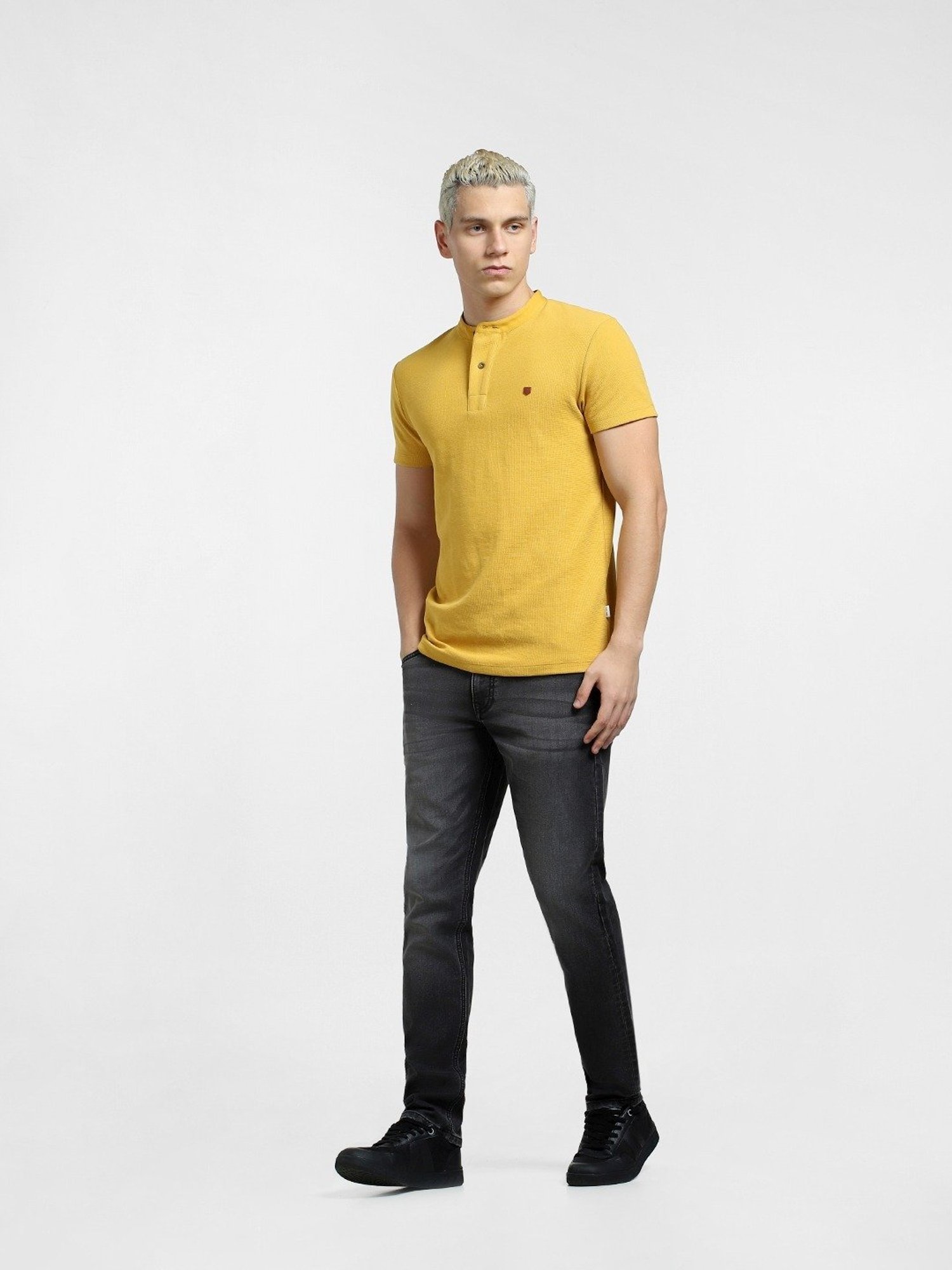 Jack & Jones Honey Cotton Slim Fit Henley T-Shirt