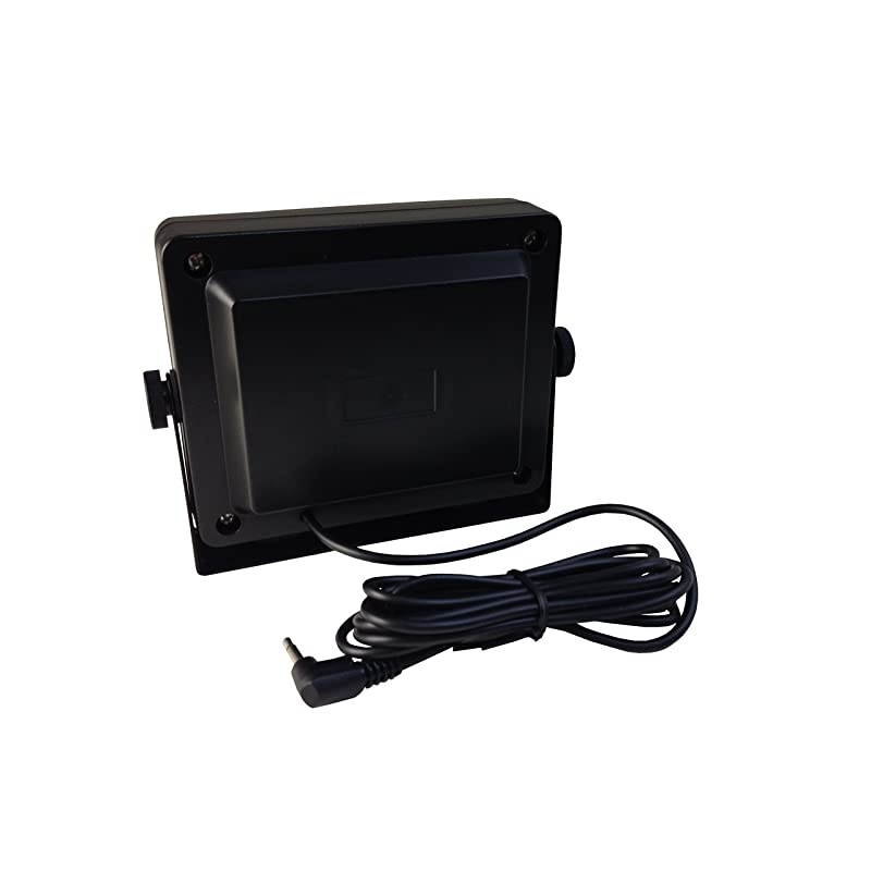 TW08L Type CB EXTENAL Speaker for Mobile Transceiver CB Radio with Swivel Bracket 10W 18M Cable with 35mm Mono L Type Plug Noise Filter Switch Mute Switch 8dB