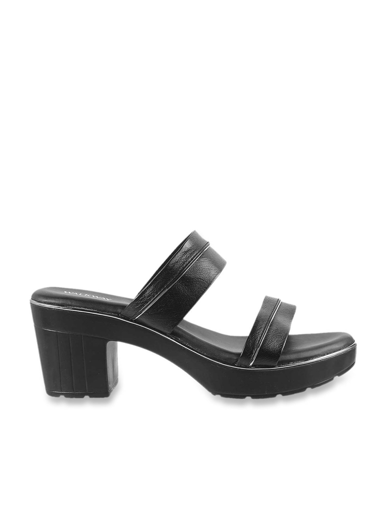 Walkway Women's Black Casual Sandals