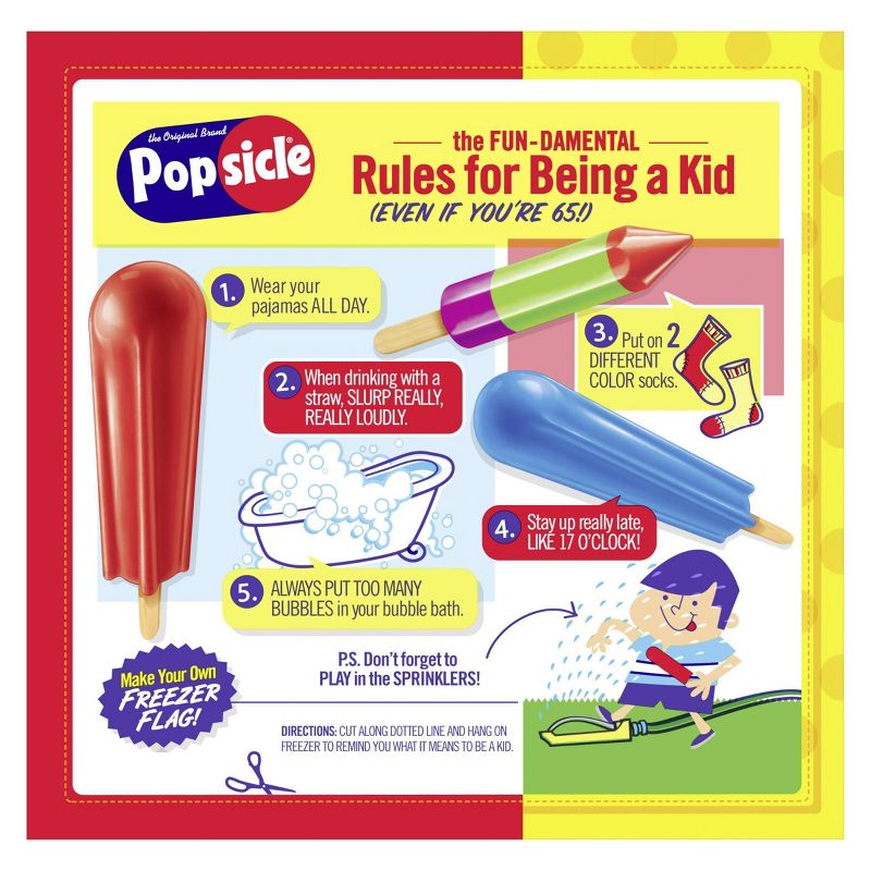 The Original Brand Popsicle Sugar Free Red Classics Ice Pops - 18pk