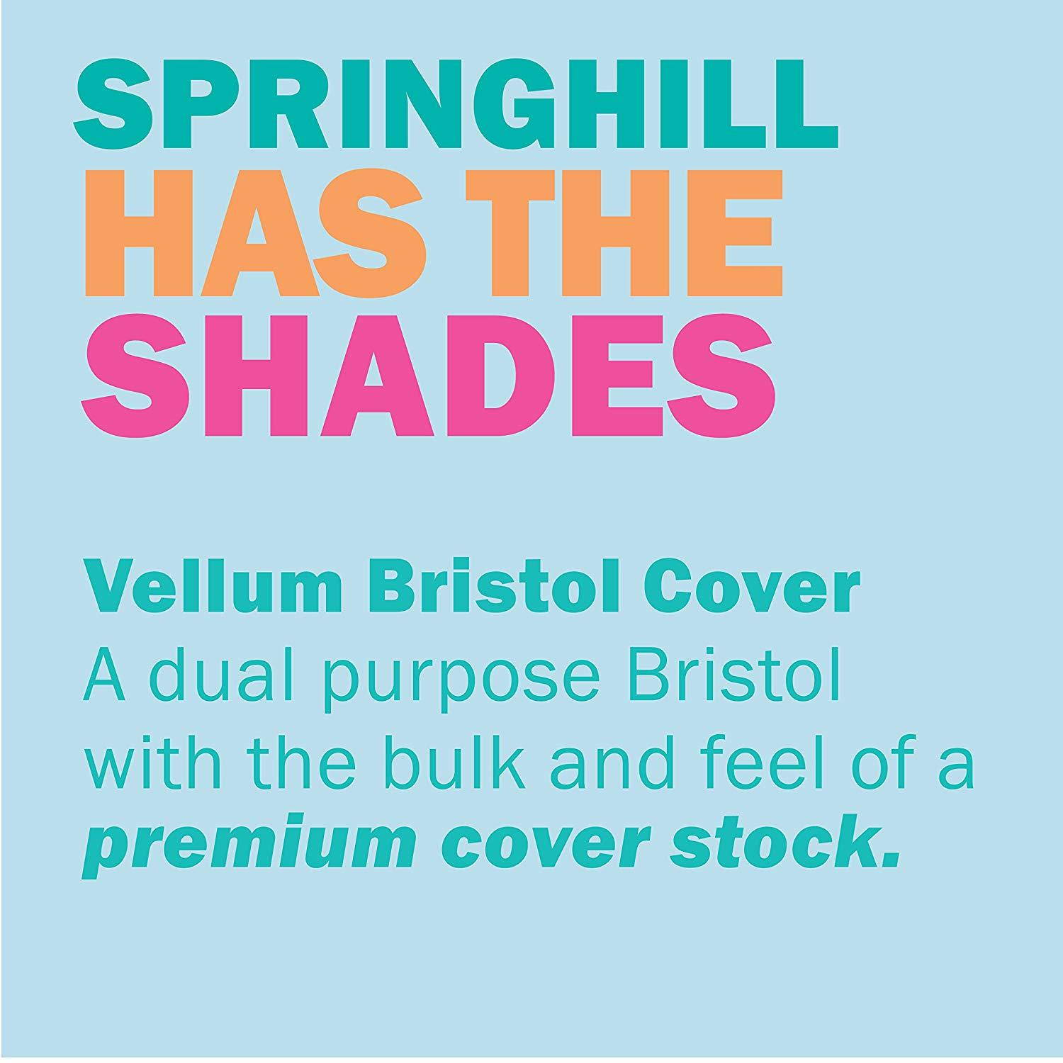 Springhill Colored Paper, Cardstock Paper, Blue Paper, 67lb, 147gsm, 8.5 x 11, 1 Ream / 250 Sheets - Vellum Card Stock, Thick Paper  (026000R)