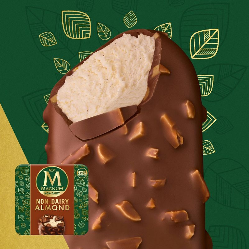 Magnum Non-Dairy Vegan Frozen Dessert Almond Ice Cream Bar - 3ct