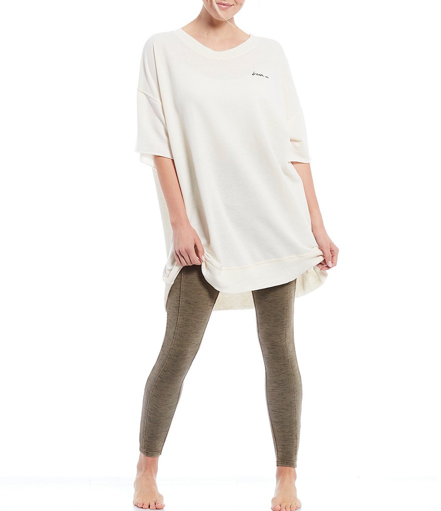 Karen Kane Short Sleeve Tie-Dye Hoodie