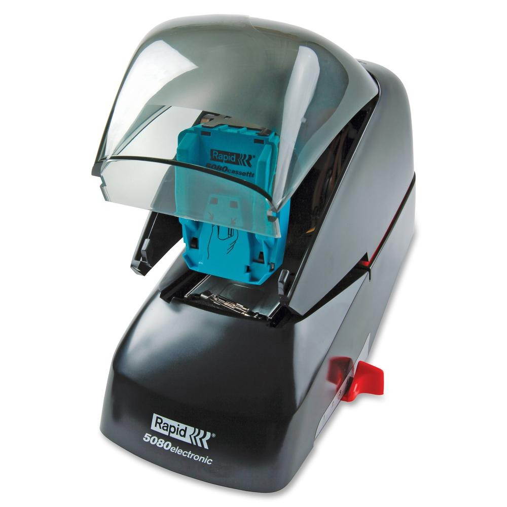 Rapid 5080e Heavy-Duty Flat Clinch Electric Stapler 90-Sheet Capacity Black