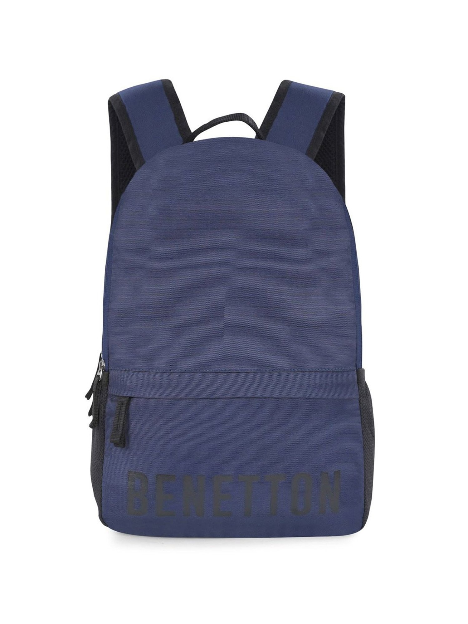 United Colors of Benetton Reseda Navy Polyester Solid Backpack - 12.5 Ltrs