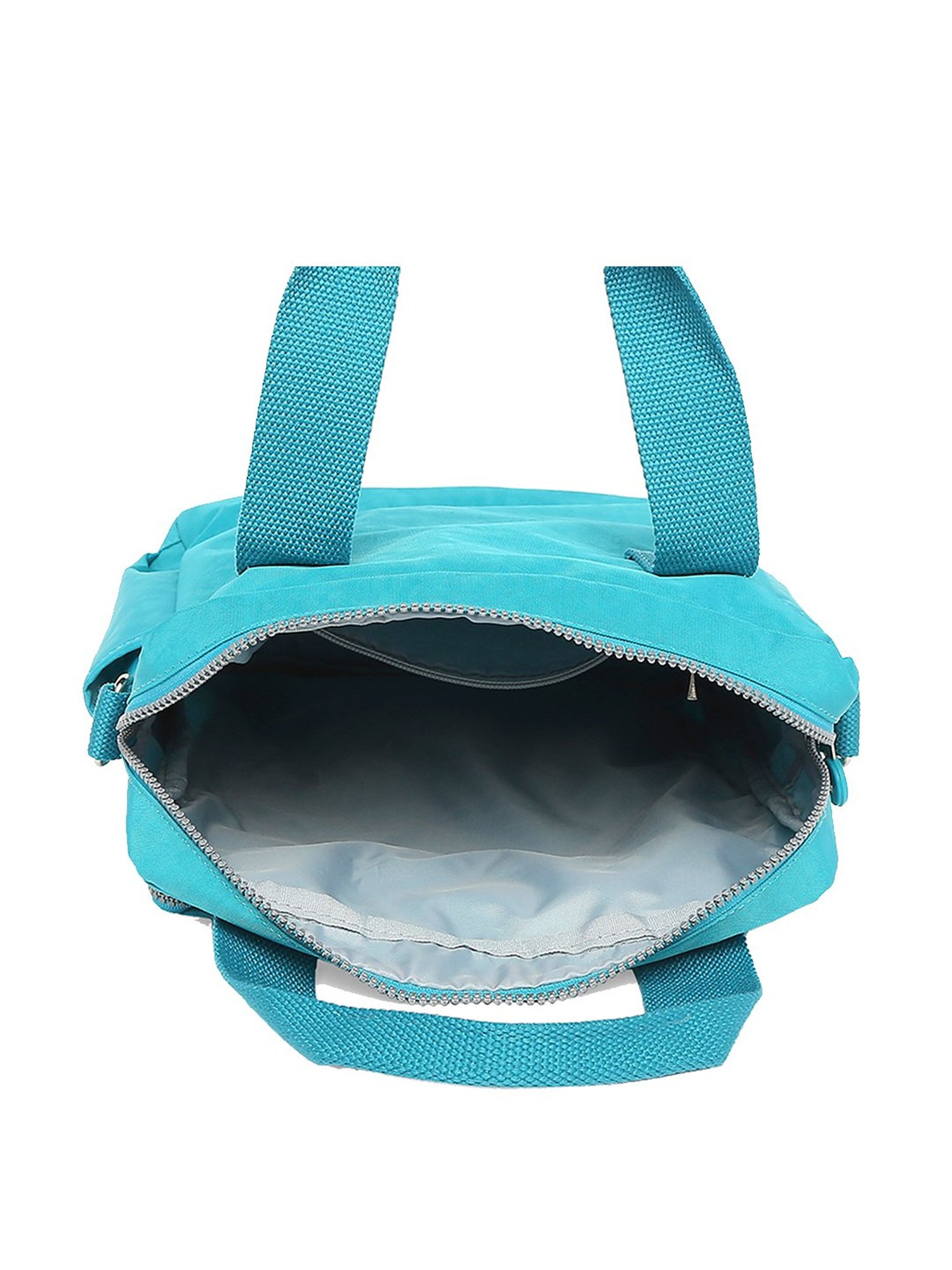 Baomi Blue Solid Medium Handbag