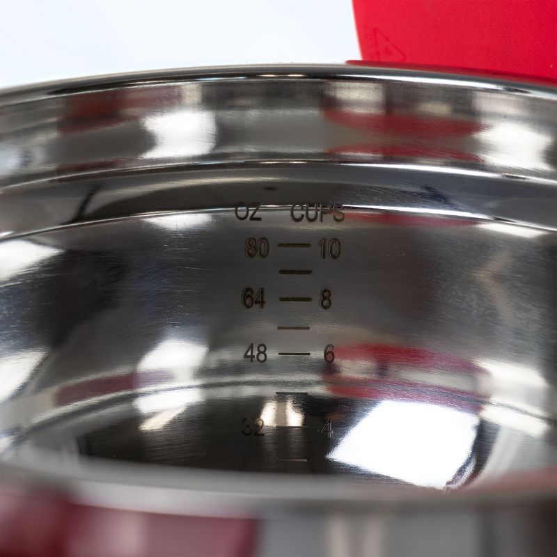 Weight Watchers 6 Piece Stainless Steel Mixing Bowl Set with Lids