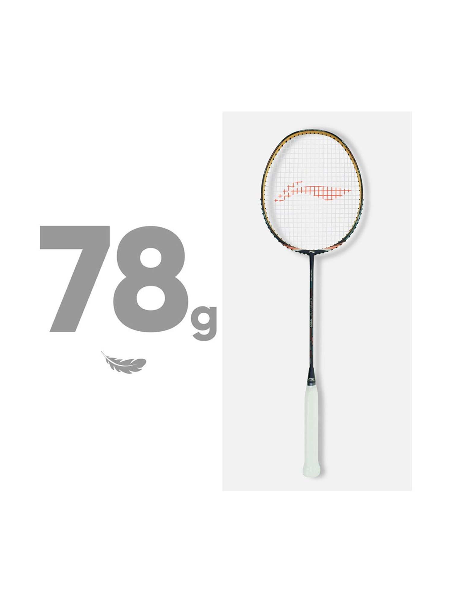Li-Ning Wind Lite 700 Badminton Racket (Grey) Size - Medium