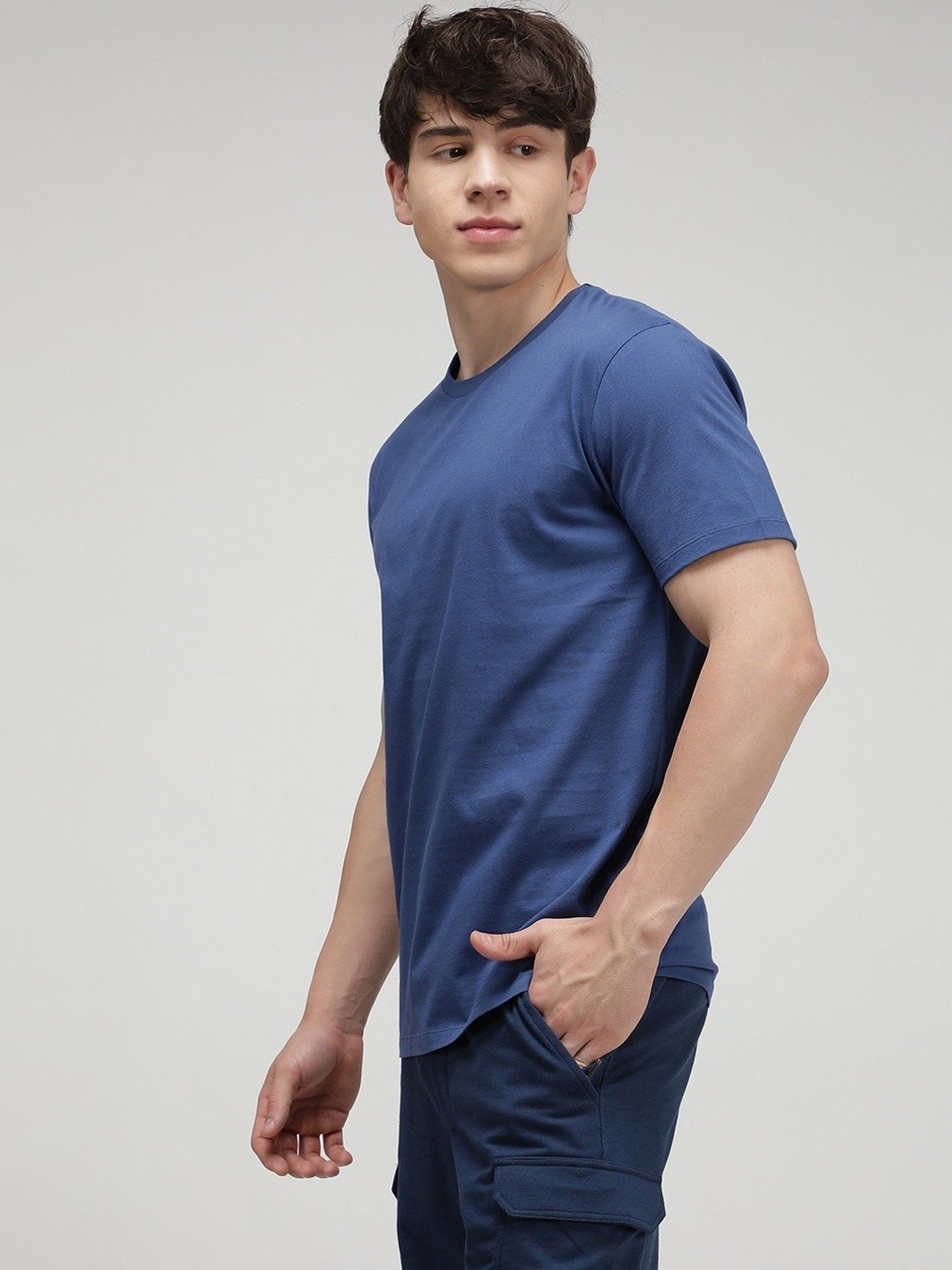 Sporto Riverside Blue Slim Fit T-Shirt