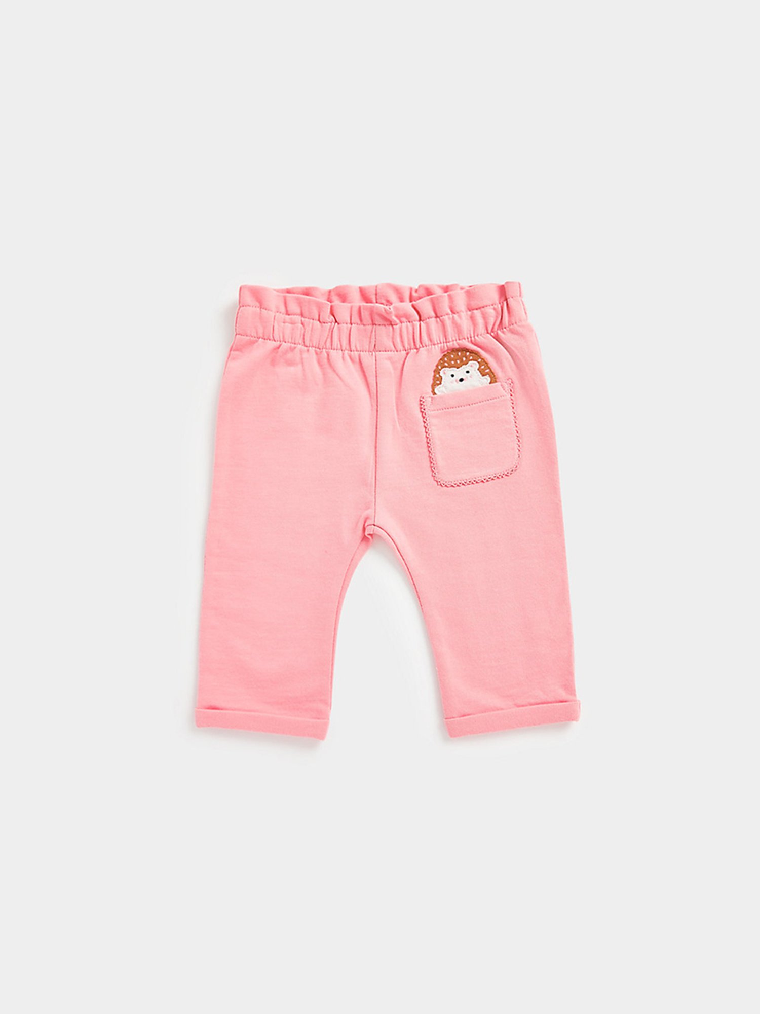 Mothercare Kids Peach Floral Print Leggings (Pack Of 2)