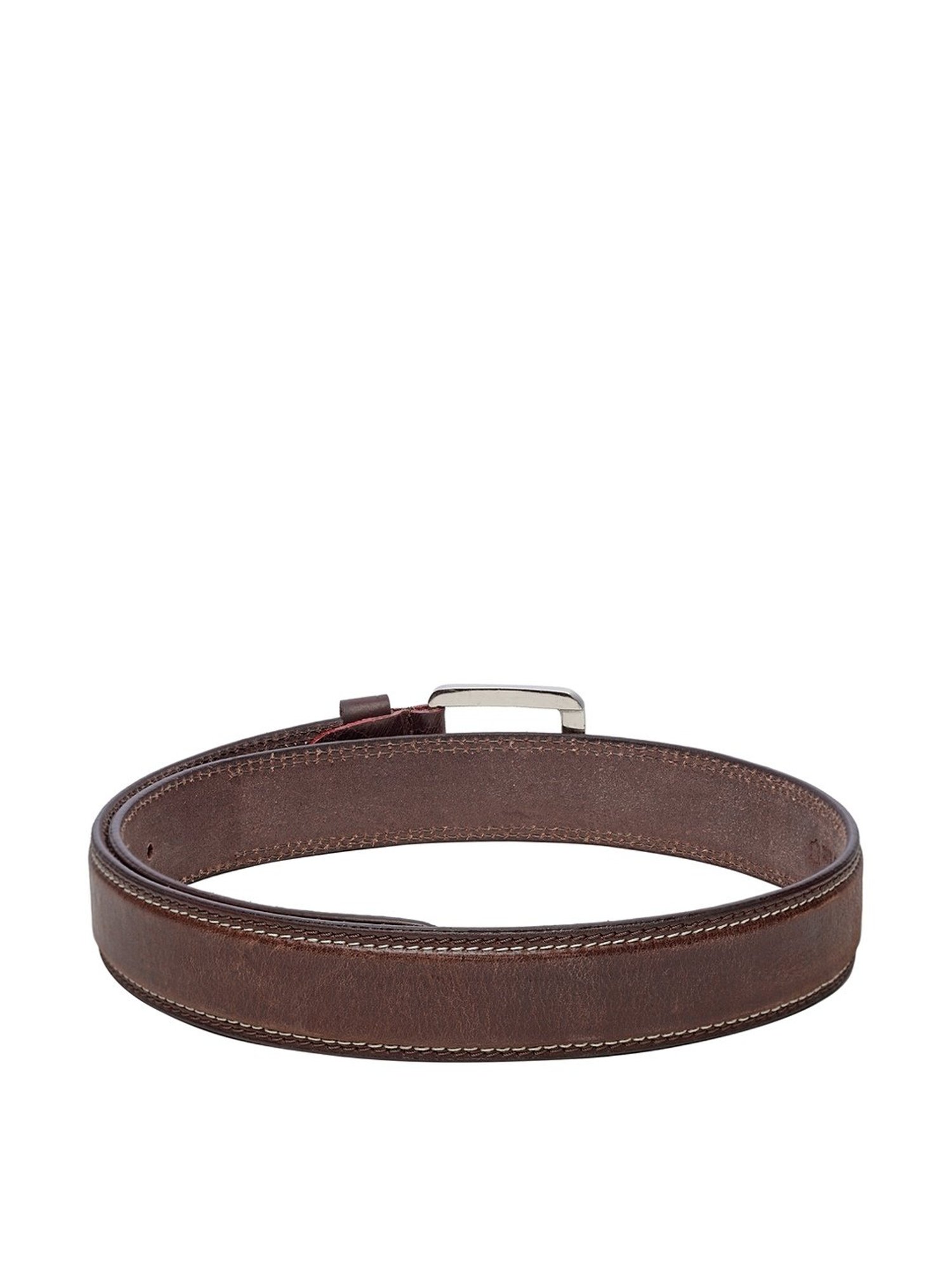 Fossil Griffin Brown Leather Casual Belt For Men
