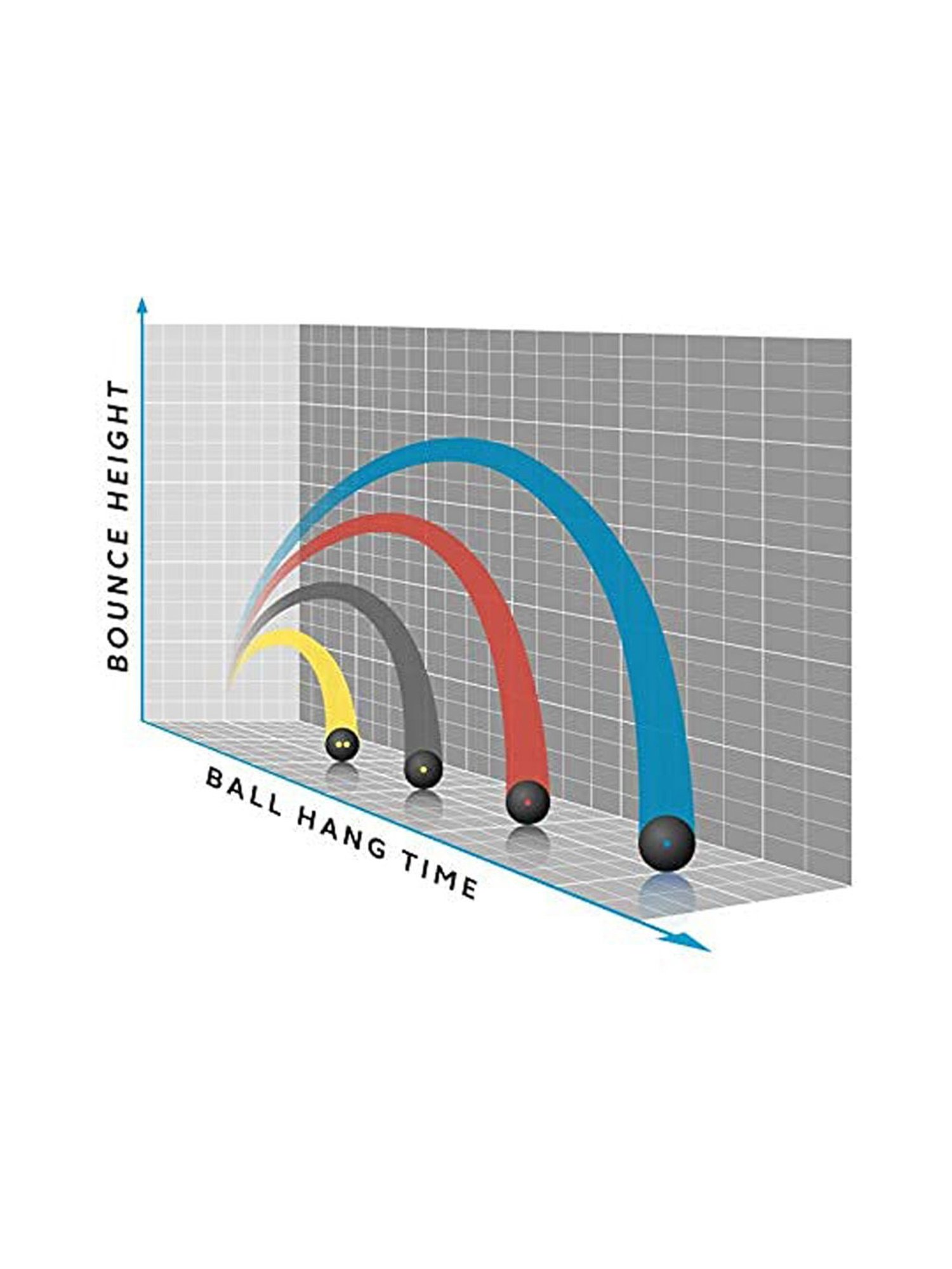 Dunlop Pack of 12 Blue Dot Squash Ball (Black) Size - 127.2mm