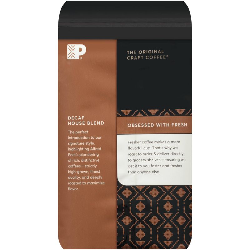 Peet's Decaf House Dark Roast Ground Coffee 10.5oz