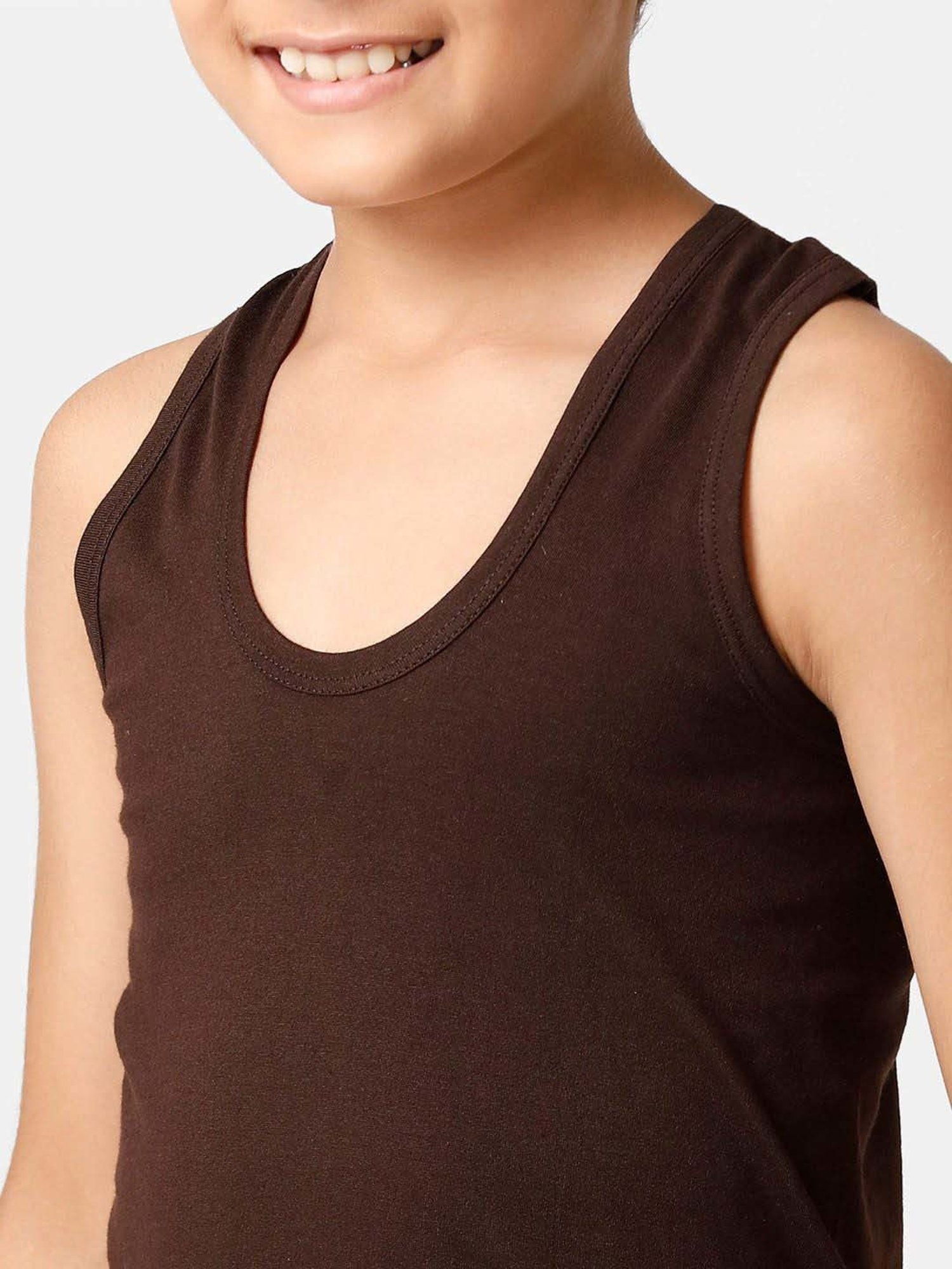 Ramraj Kids Multicolor Cotton Regular Fit Vest (Pack of 6)