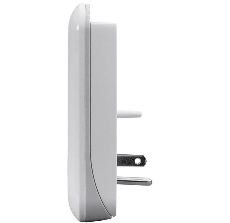 Monoprice 3 Outlet Surge Protector Wall Tap with 2 USB Charging Ports 3.4A, White