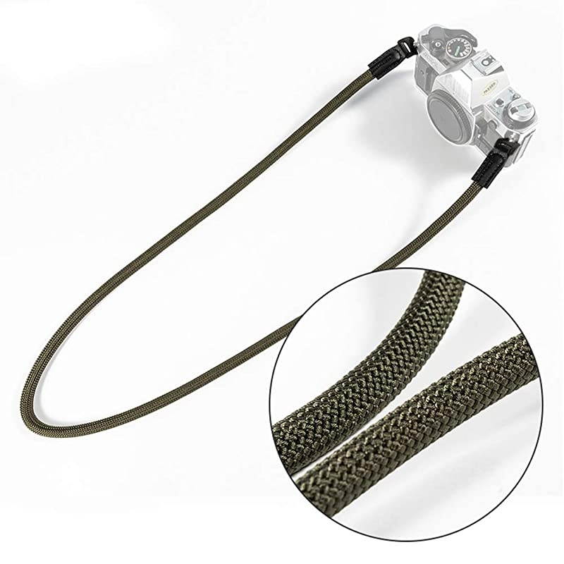 Mirrorless Camera Neck Strap Compatible with Sony A6400 A6000 A6300 A6500 A6100 A6600 RX1R RXIRII RX10 RX10II RX10III RX10IV Cameras Climbing Rope Shoulder Strap Green