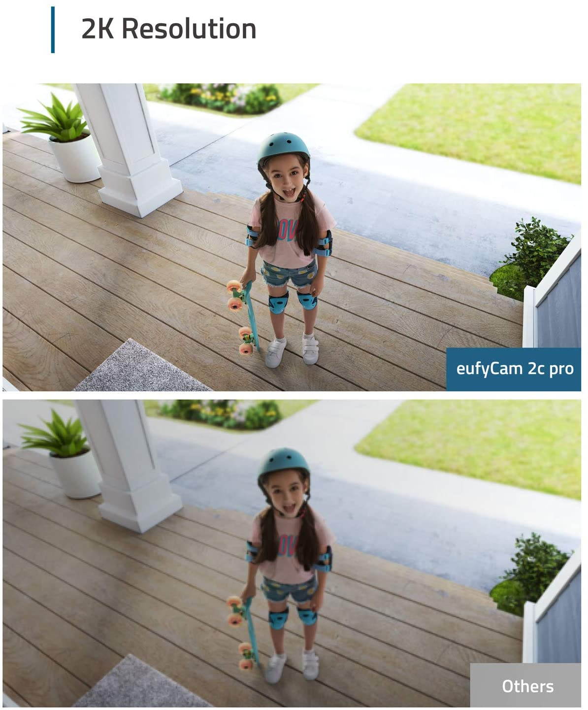 eufy Security, eufyCam 2C Pro 2-Cam Kit, Wireless Home Security System with 2K Resolution, 180-Day Battery Life, HomeKit Compatibility, IP67, Night Vision, and No Monthly Fee.