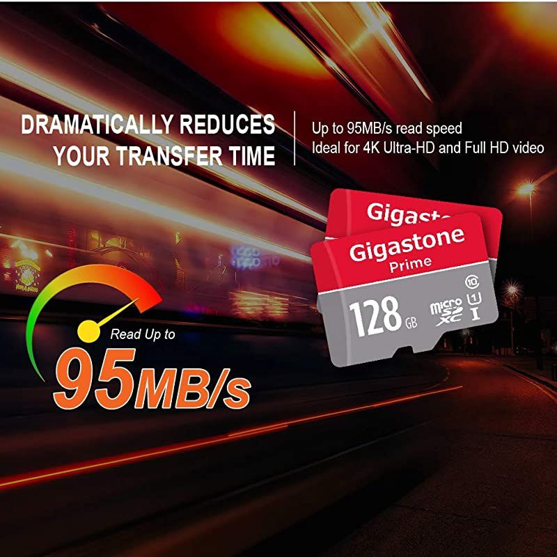 128GB Micro SD Card Gaming Plus Nintendo Switch Compatible High Speed 100MBs 4K Video Recording Micro SDXC UHSI A1 Class 10