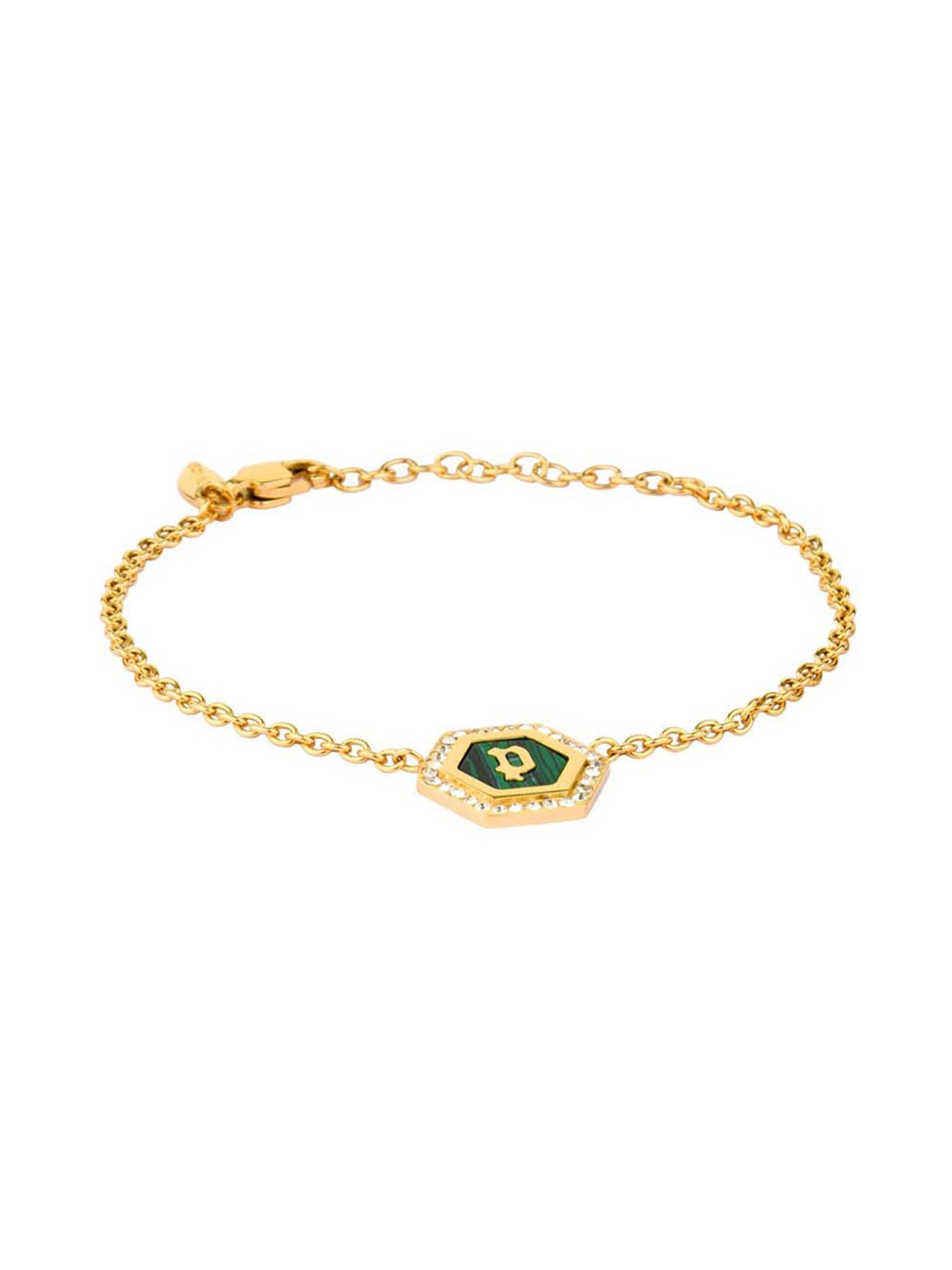 Police Gold Color Bracelet for Women - PEJLB2104012
