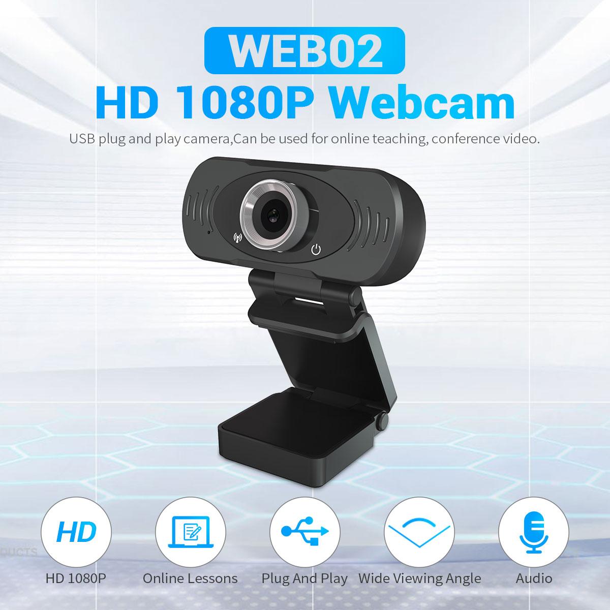2MP USB Webcam Video Recording Camera Online Class Conference Video Chats H.264 WEB02