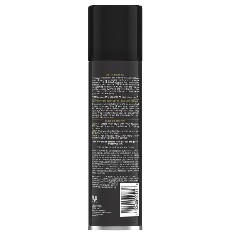 Tresemme Tres Two Hair Spray Extra Firm Control - 22oz