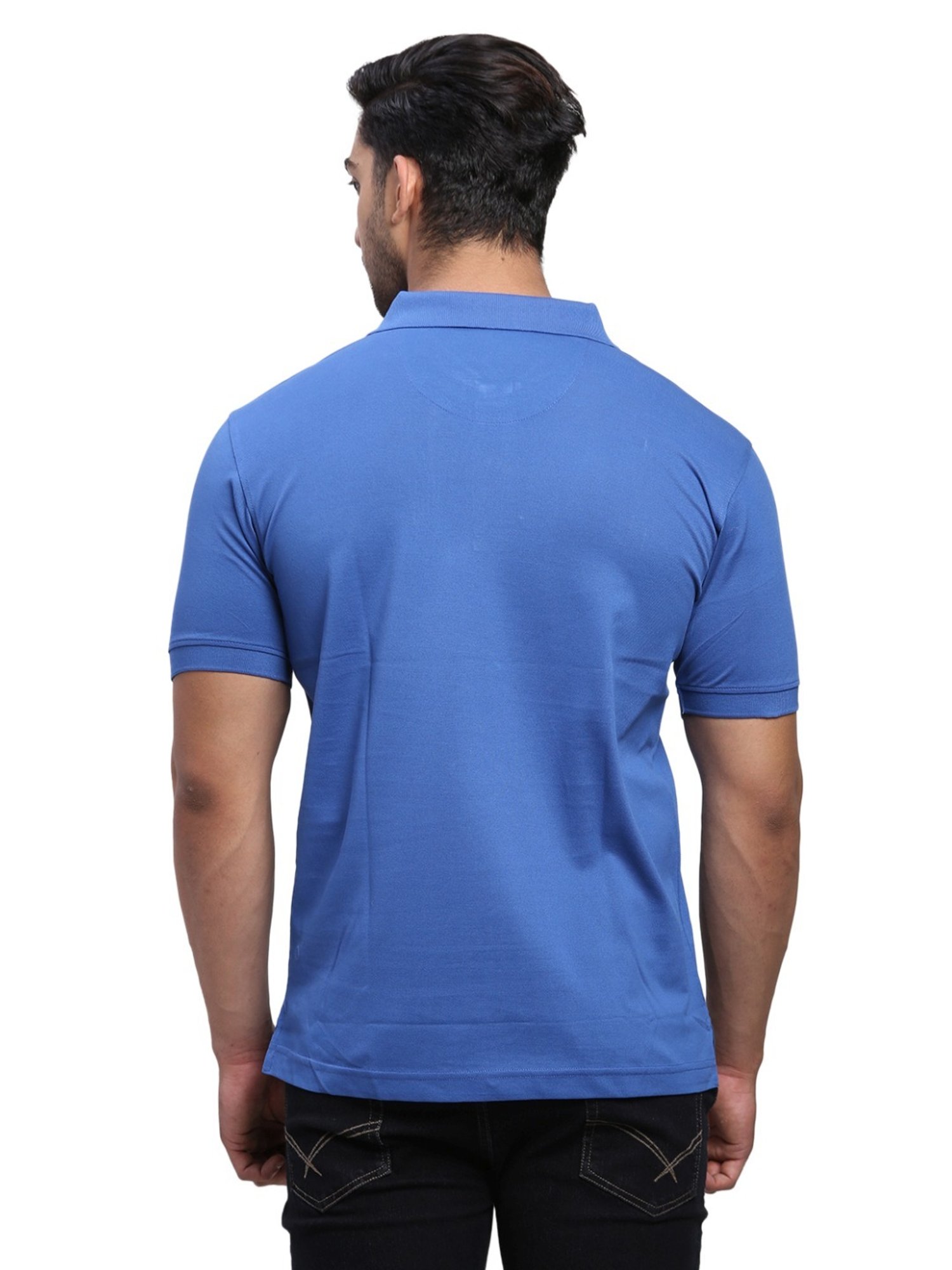 Colorplus Blue Tailored Fit Polo T-Shirt
