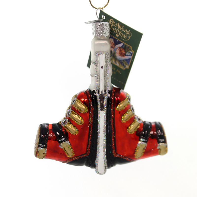 Old World Christmas 4.0" Ski Boots Ornament Snow Slopes  -  Tree Ornaments