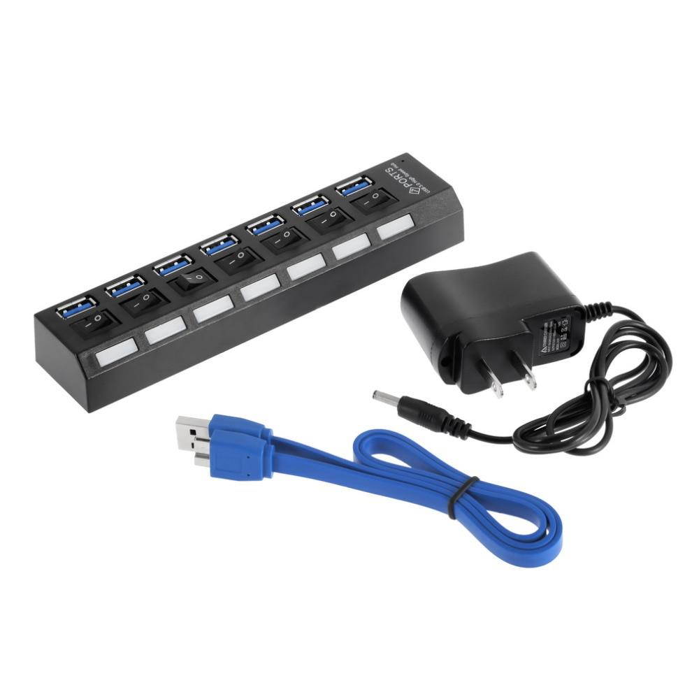 USB 3.0 Hub, Portable SuperSpeed 4 Port USB 3.0 Hub with Built-in Cable , USB Extension Multi-function USB Dock Hot Swapping Support for  Mac, PC, USB Flash Drives and Other Devices