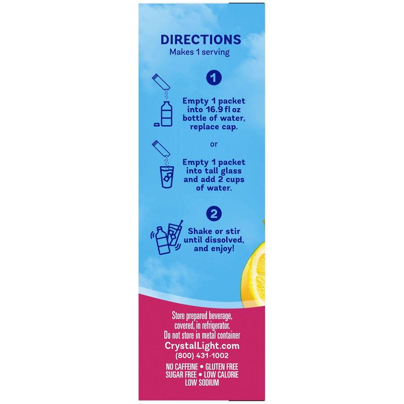 Crystal Light Raspberry Lemonade Drink Mix - 10pk/0.8oz