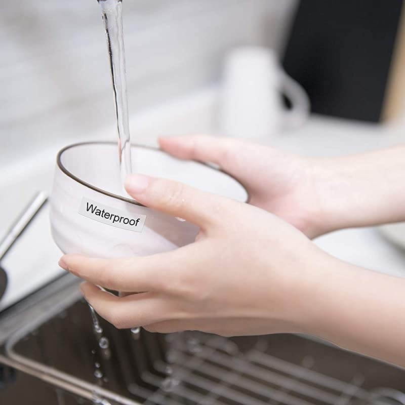 Compatible Label Tape Replacement for Brother PTouch TZ Tape 6mm TZE211 Tze211 TZ211 Laminated Tape for Label Maker PTD210 PTD200 PTD600 Black on White 14 Inch x 262 Feet 3Pack