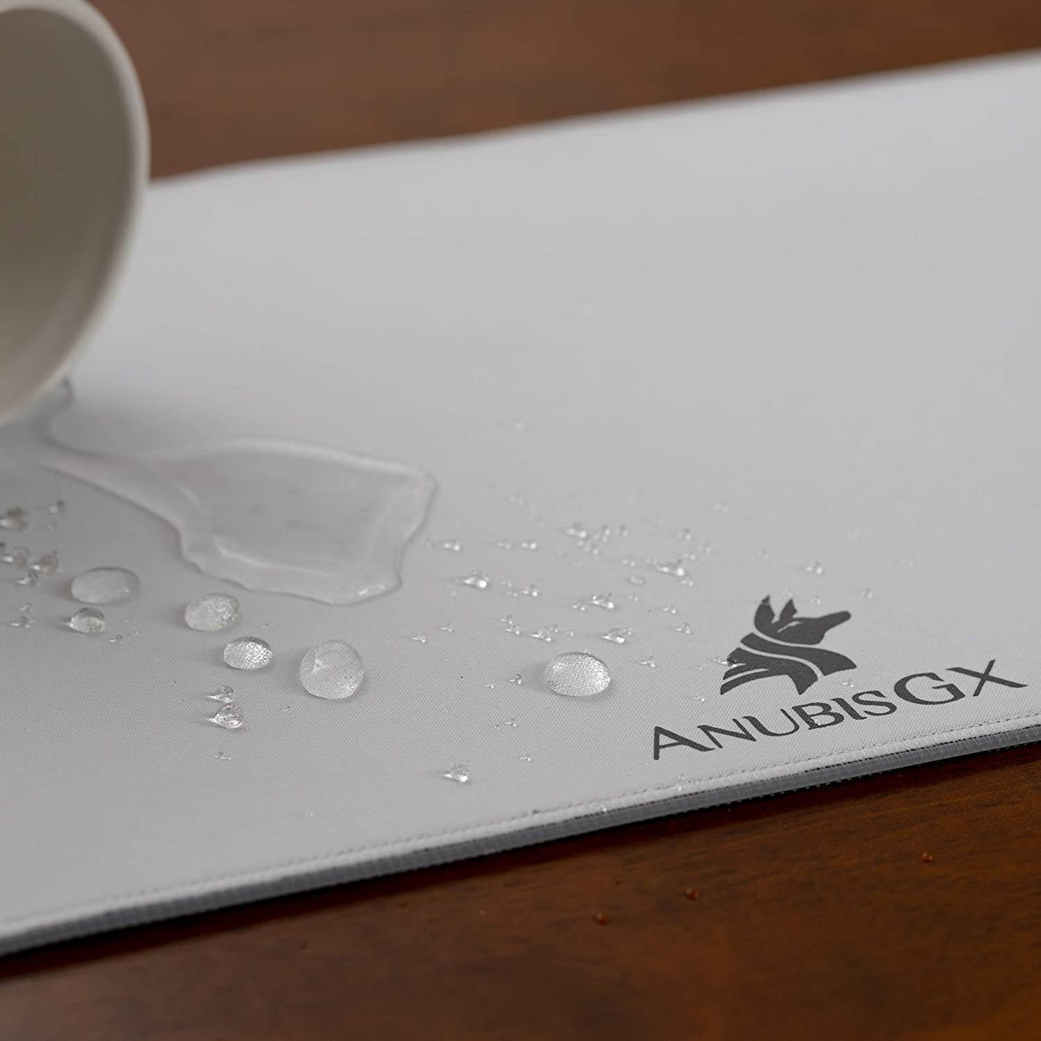 White RGB Gaming Mouse Pad XL, Best Premium XXL Computer Gaming Desk Mat; 10 Glowing LED Types, Large Waterproof Extended Mousepad Surface, Non-Slip Gamer RBG Precision 31.5 x 11.8 in