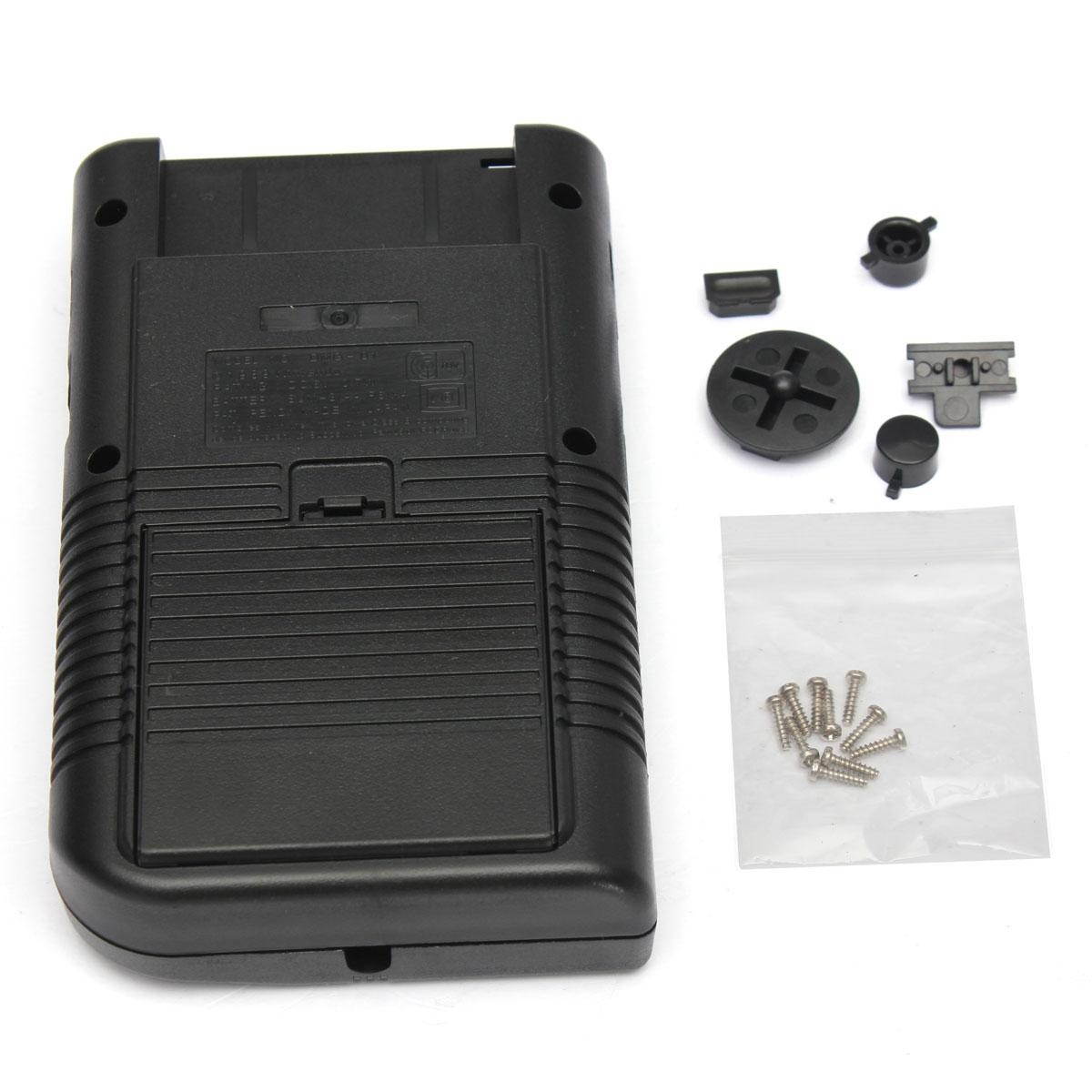 4 Colors Full Shell Housing Replacement Repair Pack Case Cover Kit For GBC Game Boy Color Grey - black