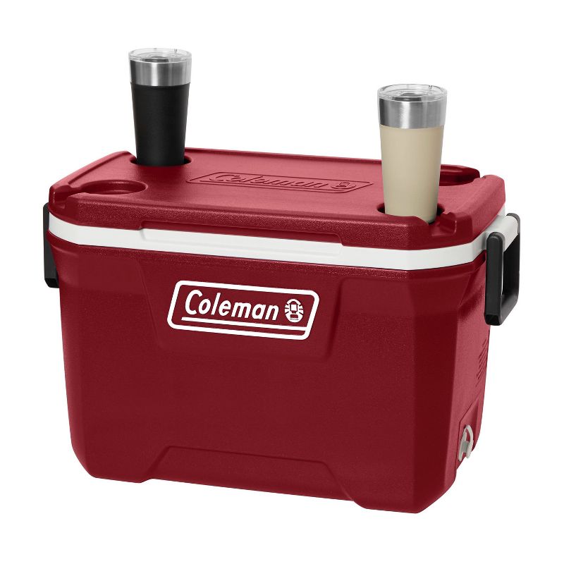 Coleman 52-Quart Hard Ice Chest Cooler - Mahogany Red